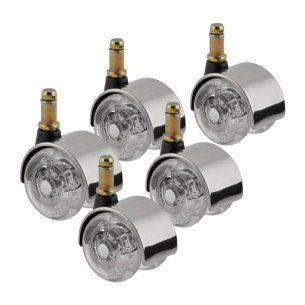 Kit Rodízio para Cadeira em Gel Cromado 50mm