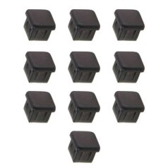 Ponteira interna para tubo 20x20 - Kit 10 Peças