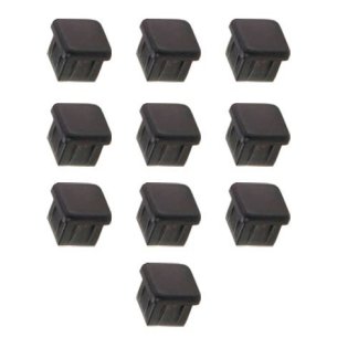 Ponteira interna para tubo 20x20 - Kit 10 Peças