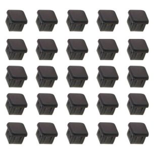 Ponteira interna para tubo 20x20 - Kit 100 Peças