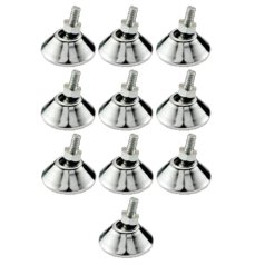 Sapata articulada cromada com rosca - Kit 10 Peças