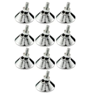 Sapata articulada cromada com rosca - Kit 10 Peças