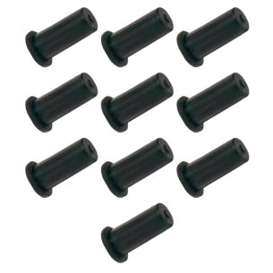 Bucha Rodízio 5/8" X 1/4" Preta Kit 10 Peças